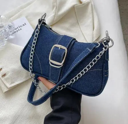 Fashionable Versatile Canvas Underarm Bag (One Piece)
