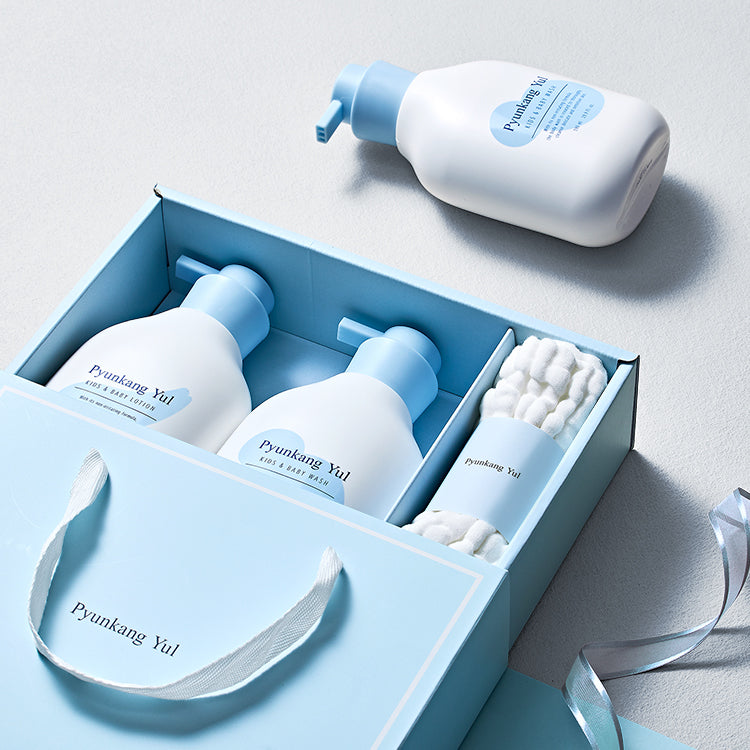 [PyunkangYul] Kids & Baby Line Gift Set 590ml*2+guaze