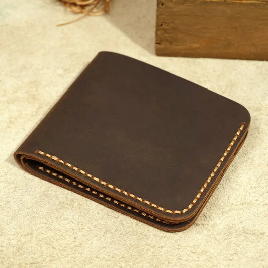 Handmade Genuine Leather Retro Wallet for Men