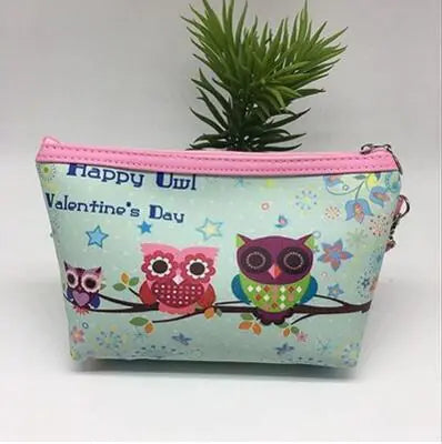 Simple Wallet Handbag, Owl Clutch, Easy Makeup Bag