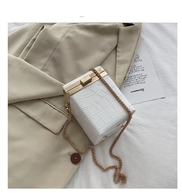 Chic Retro Stone Mini Square Bag