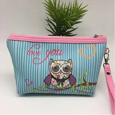 Simple Wallet Handbag, Owl Clutch, Easy Makeup Bag