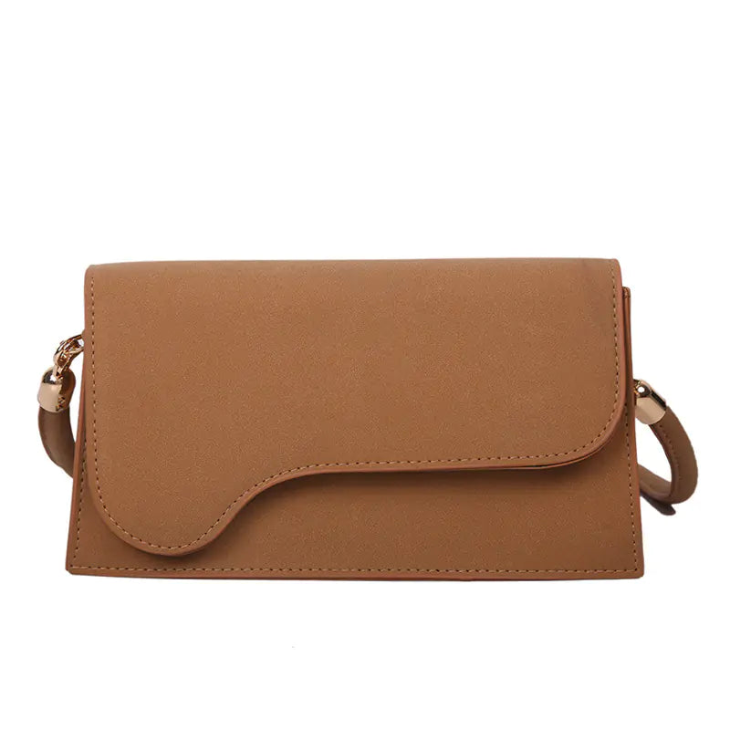 Trendy Retro Frosted Baguette Underarm Bag for All Seasons