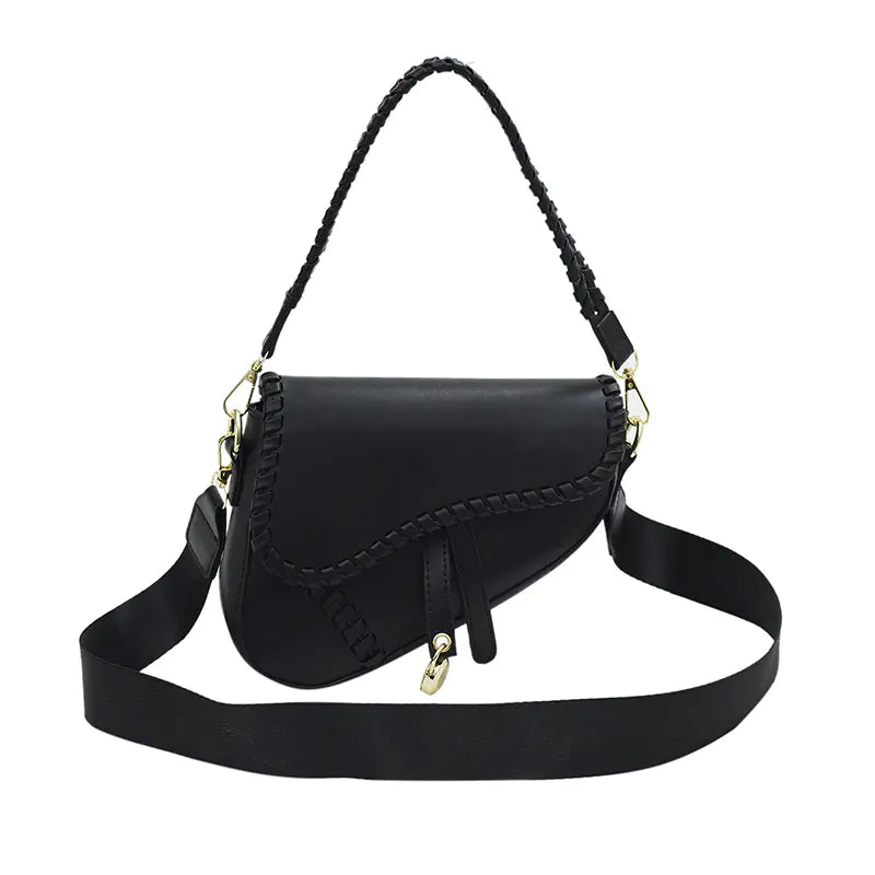 Women's High-Grade Texture Saddle Messenger Bag