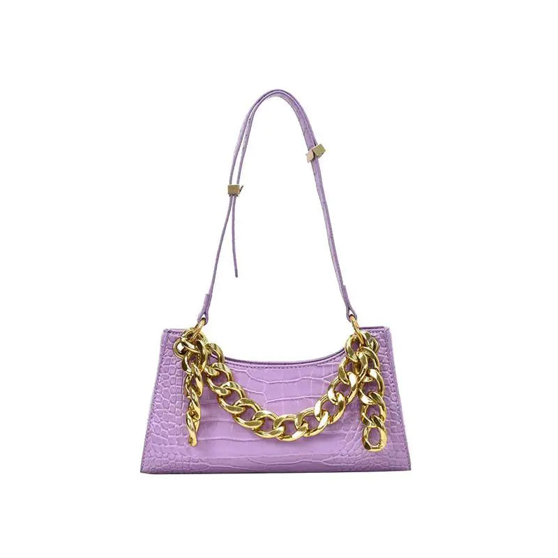 2020 Vintage Crocodile Pattern Chain Bag (Shoulder)