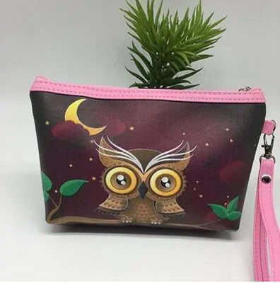 Simple Wallet Handbag, Owl Clutch, Easy Makeup Bag