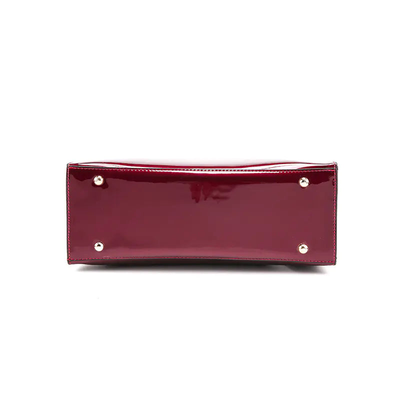 Shiny Leather Women's Mother and Child Bag Set