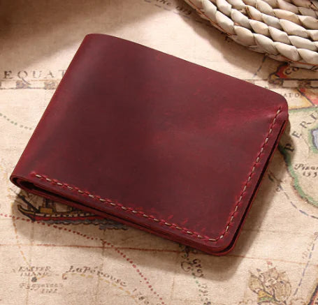 Handmade Genuine Leather Retro Wallet for Men