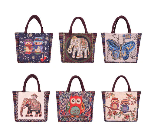 Simple Wallet Handbag, Owl Clutch, Easy Makeup Bag